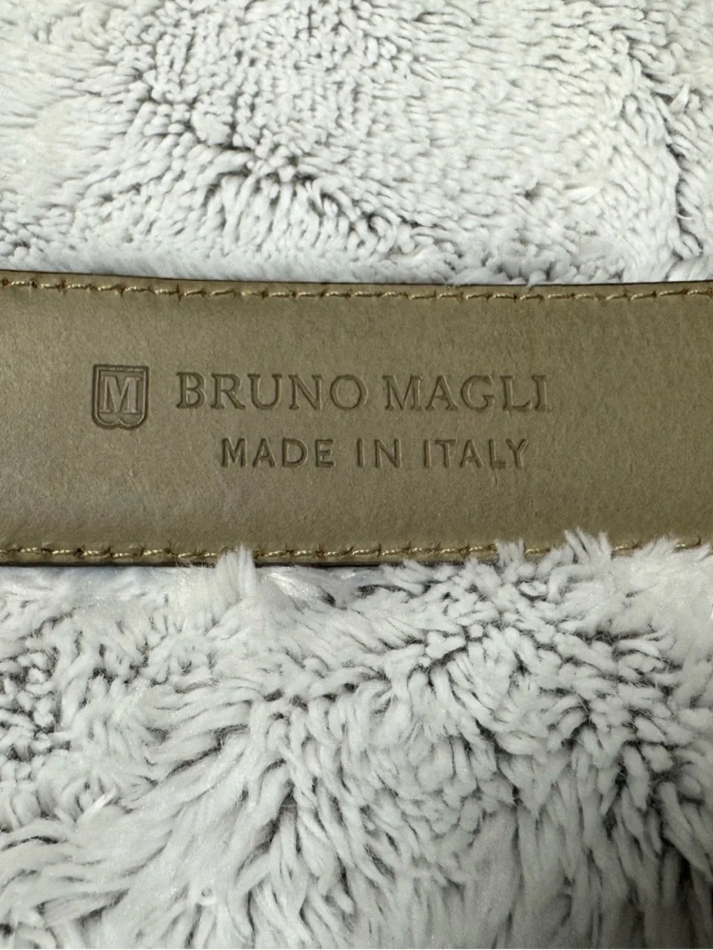 BRUNO MAGLI BLACK LEATHER DESIGNER MENS BELT SILVER BRASS BUCKLE SIZE 34 ITALY